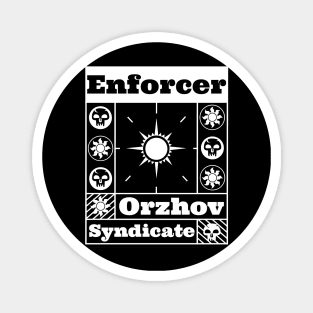 Orzhov Syndicate | Enforcer | MTG Guild White on Black Design Magnet